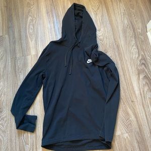 Large black Nike tshirt jacket